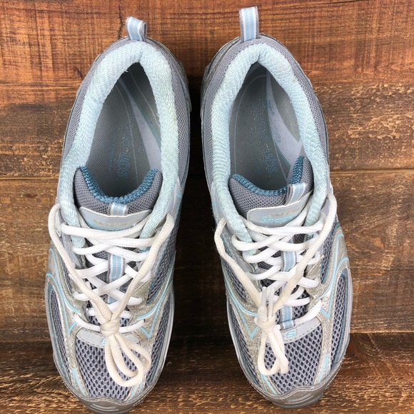 Skechers Shape Ups Blue Walking Shoes Size 8 - Picture 6 of 7